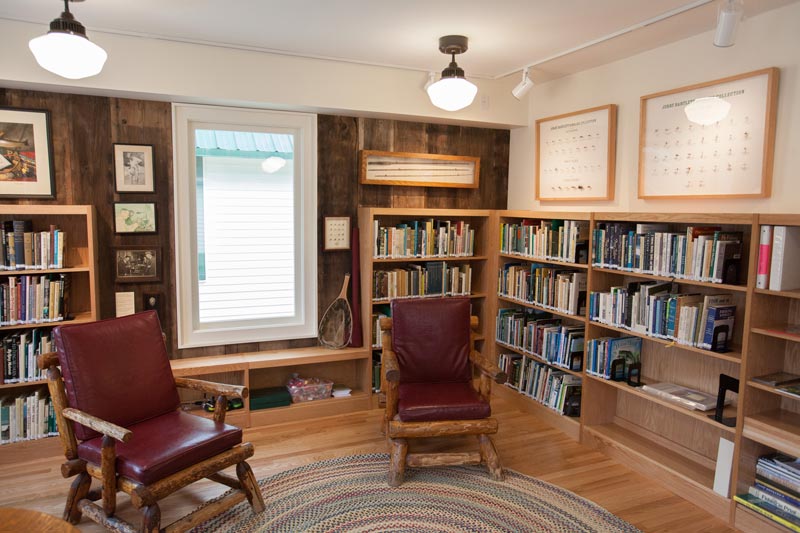 Angler's Parlor and library
